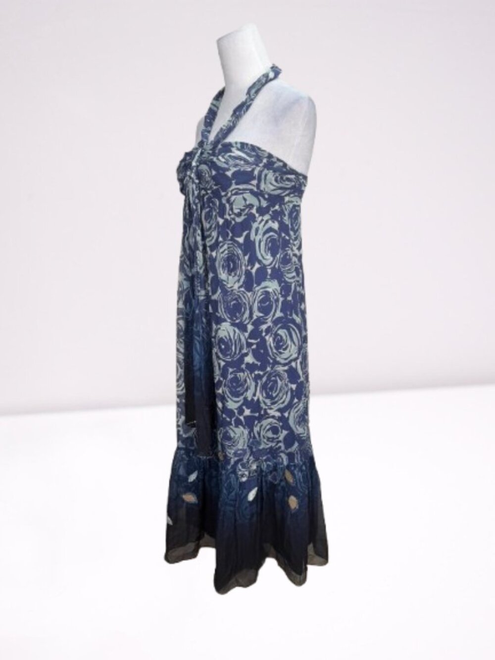 Rebecca Taylor Silk Embellished Sequins Lined Hulter Midi Dress Size 6 - Picture 7 of 11